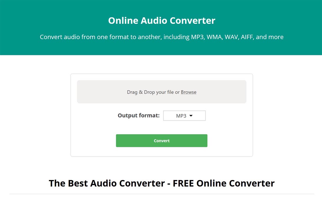 How to Convert Audio File to Other Formats?